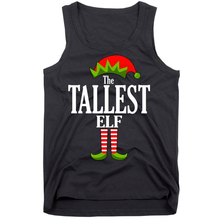 The Tallest Elf Funny Matching Christmas Tank Top