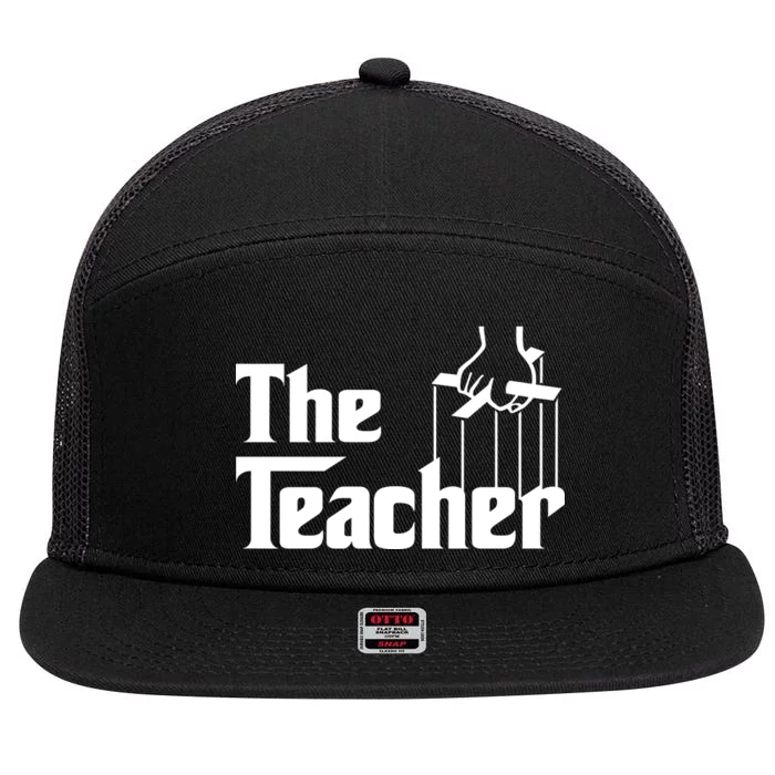 The Teacher Logo 7 Panel Mesh Trucker Snapback Hat