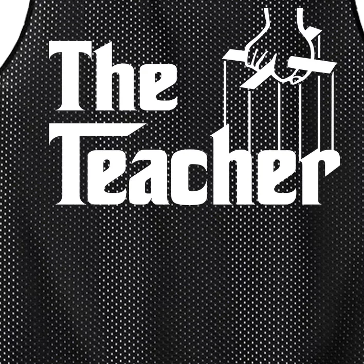 The Teacher Logo Mesh Reversible Basketball Jersey Tank