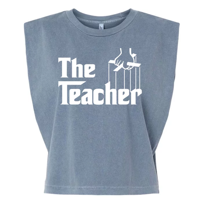 The Teacher Logo Garment-Dyed Women's Muscle Tee