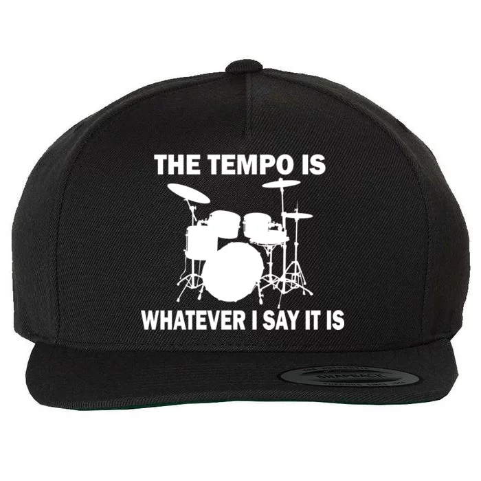 The Tempo Is What I Say Wool Snapback Cap