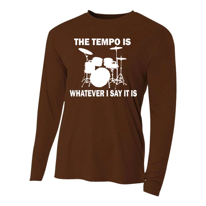 The Tempo Is What I Say Cooling Performance Long Sleeve Crew