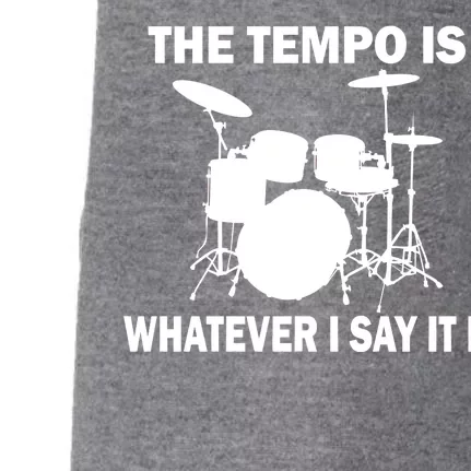 The Tempo Is What I Say Doggie 3-End Fleece Hoodie