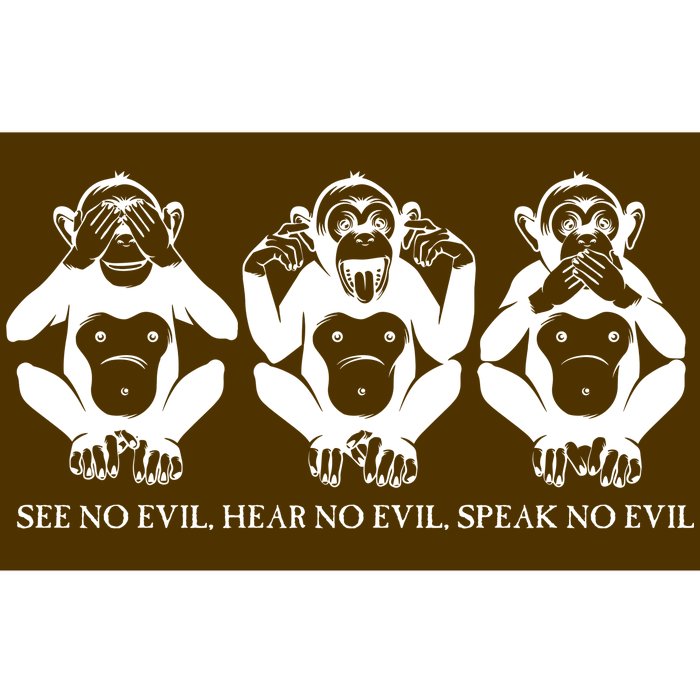 The three wise monkeys Bumper Sticker