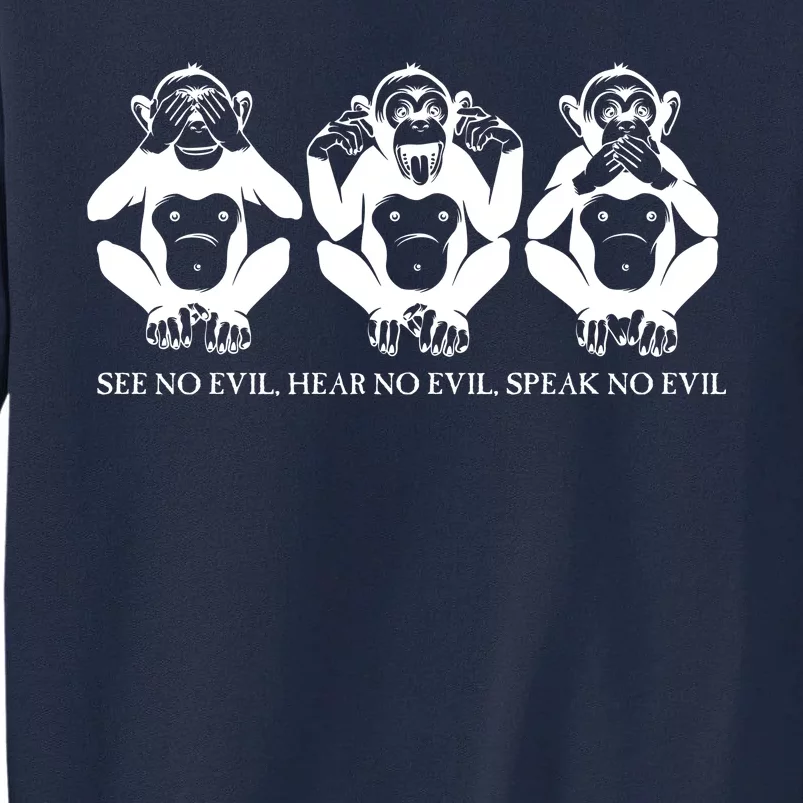 The three wise monkeys Tall Sweatshirt