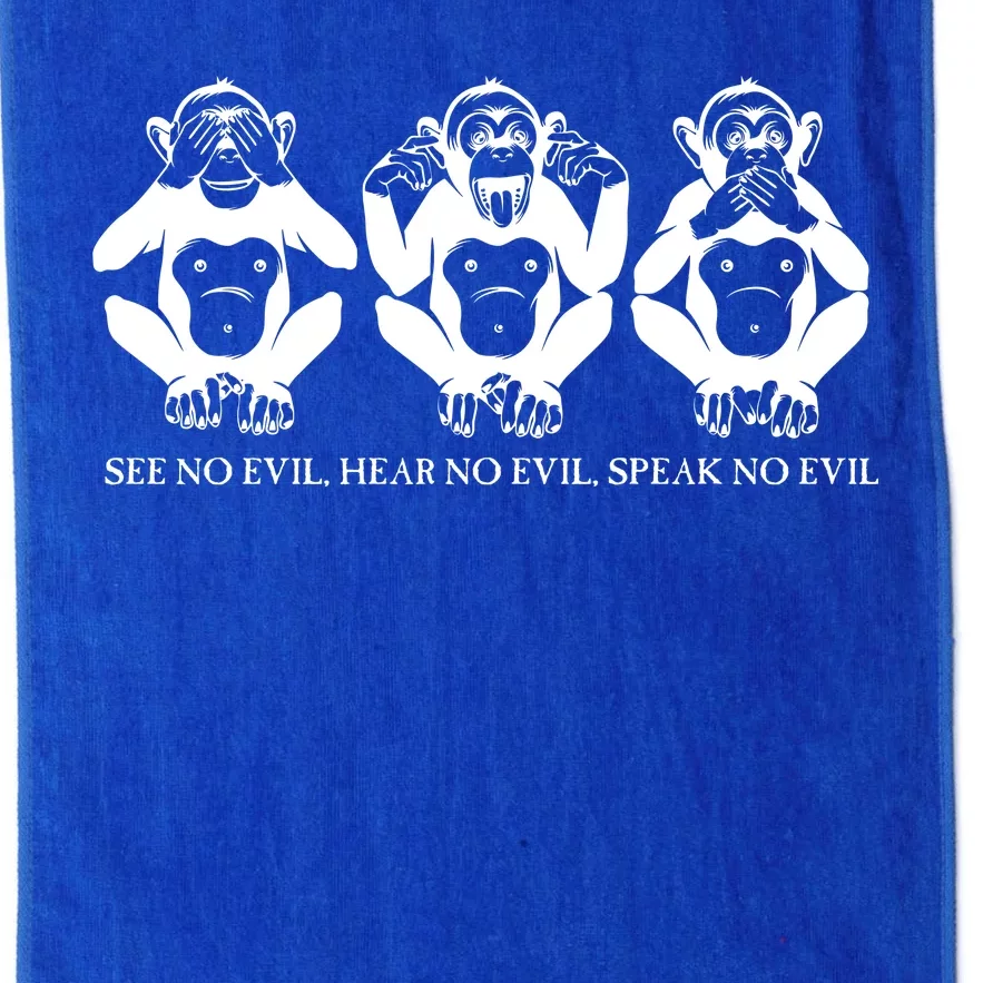 The three wise monkeys Platinum Collection Golf Towel