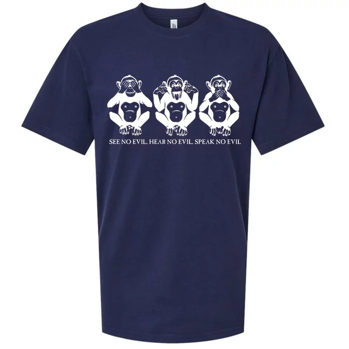 The three wise monkeys Sueded Cloud Jersey T-Shirt