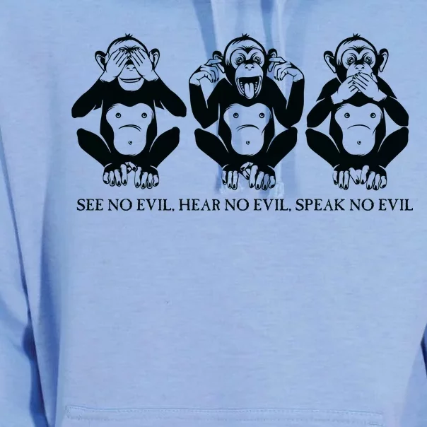 The three wise monkeys Unisex Surf Hoodie