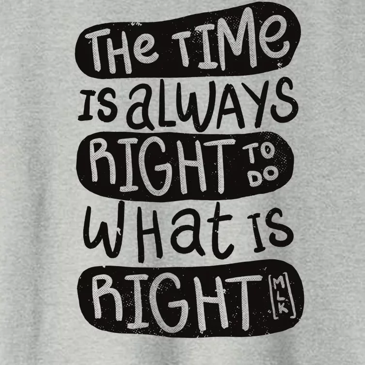 The Time is Always Right to Do What is Right Women's Crop Top Tee