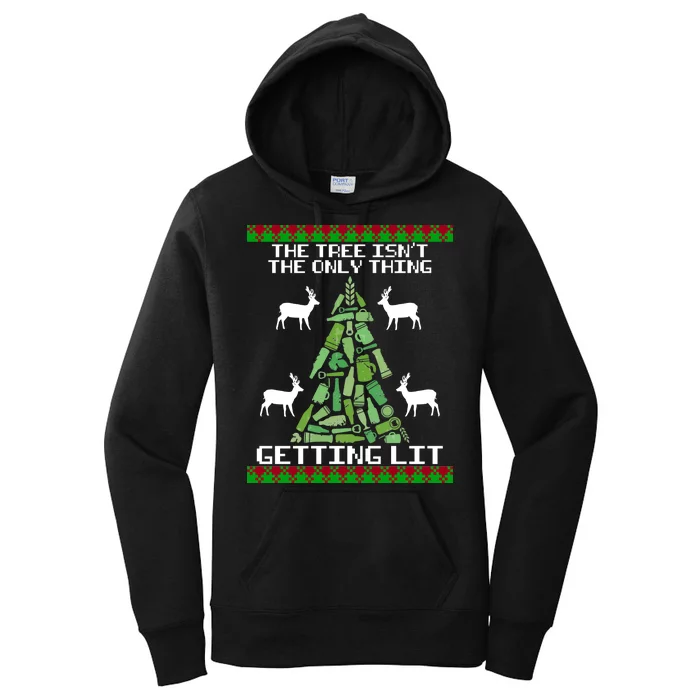 The Tree Isn't The Only Thing Getting Lit Women's Pullover Hoodie