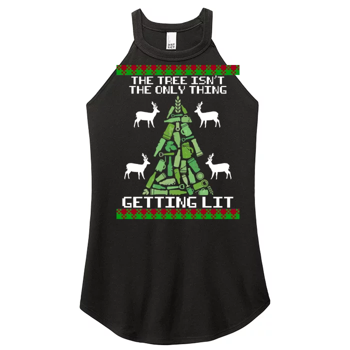 The Tree Isn't The Only Thing Getting Lit Women’s Perfect Tri Rocker Tank