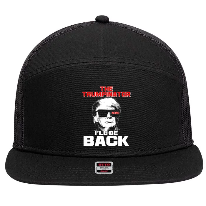 The Trumpinator I'll Be Back 2020 7 Panel Mesh Trucker Snapback Hat