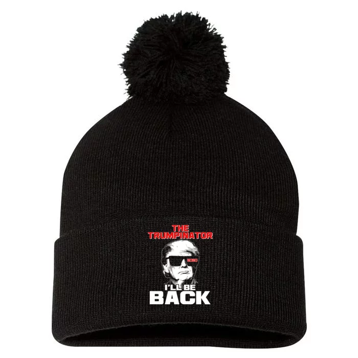 The Trumpinator I'll Be Back 2020 Pom Pom 12in Knit Beanie