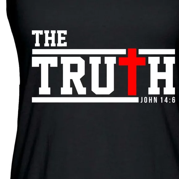 The Truth John 14:6 Jesus Christ Ladies Essential Flowy Tank