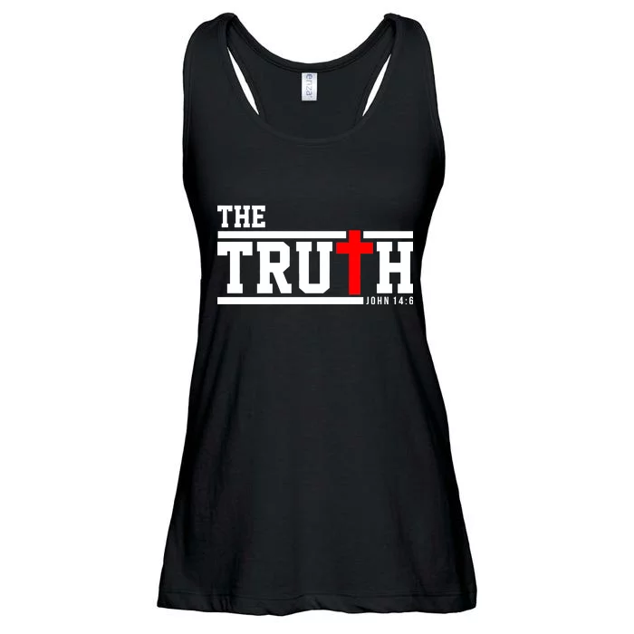 The Truth John 14:6 Jesus Christ Ladies Essential Flowy Tank