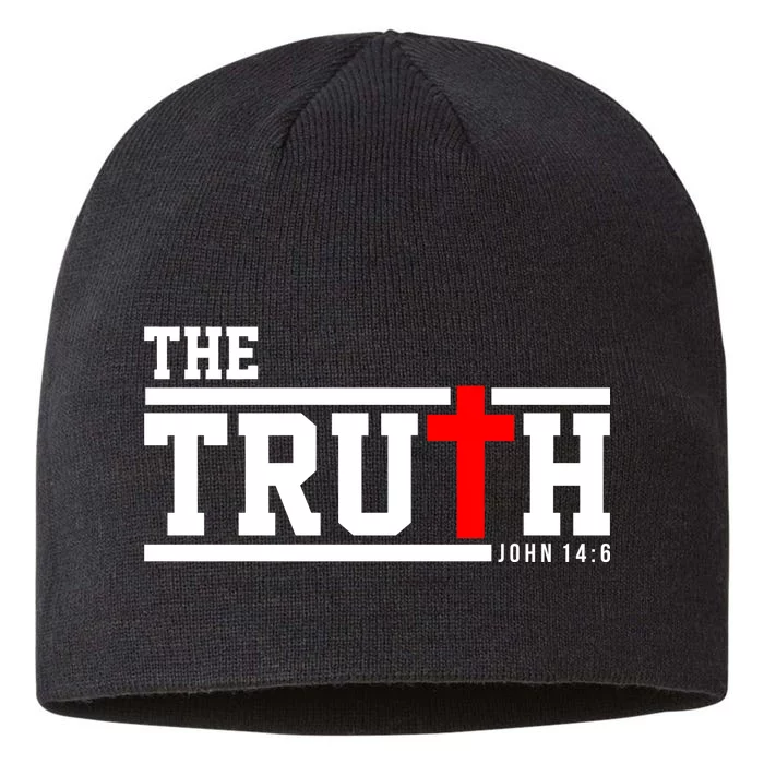 The Truth John 14:6 Jesus Christ 8 1/2in Sustainable Knit Beanie