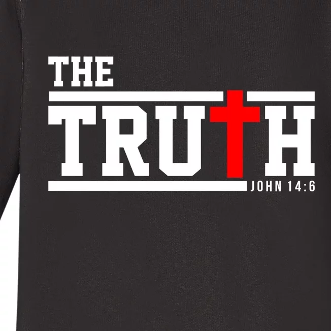 The Truth John 14:6 Jesus Christ Baby Long Sleeve Bodysuit