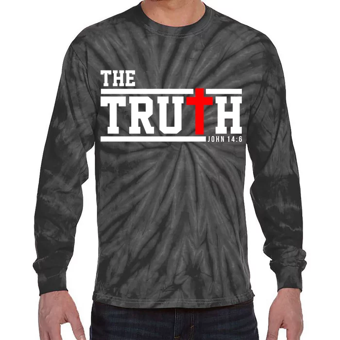 The Truth John 14:6 Jesus Christ Tie-Dye Long Sleeve Shirt