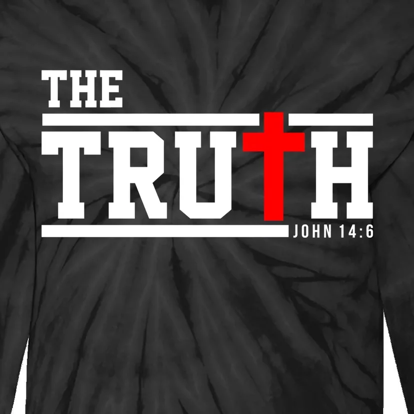 The Truth John 14:6 Jesus Christ Tie-Dye Long Sleeve Shirt