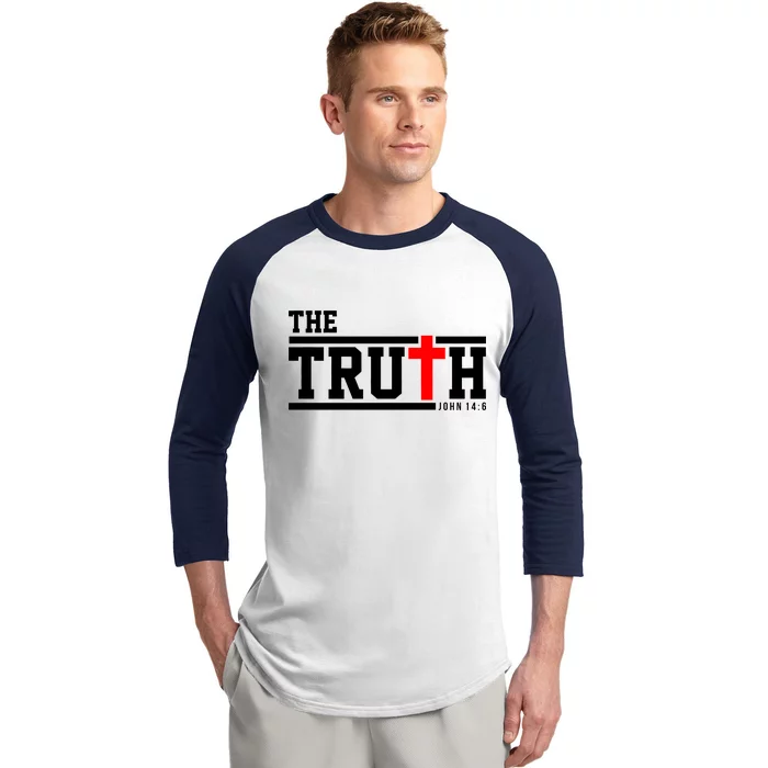 The Truth John 14:6 Jesus Christ Baseball Sleeve Shirt