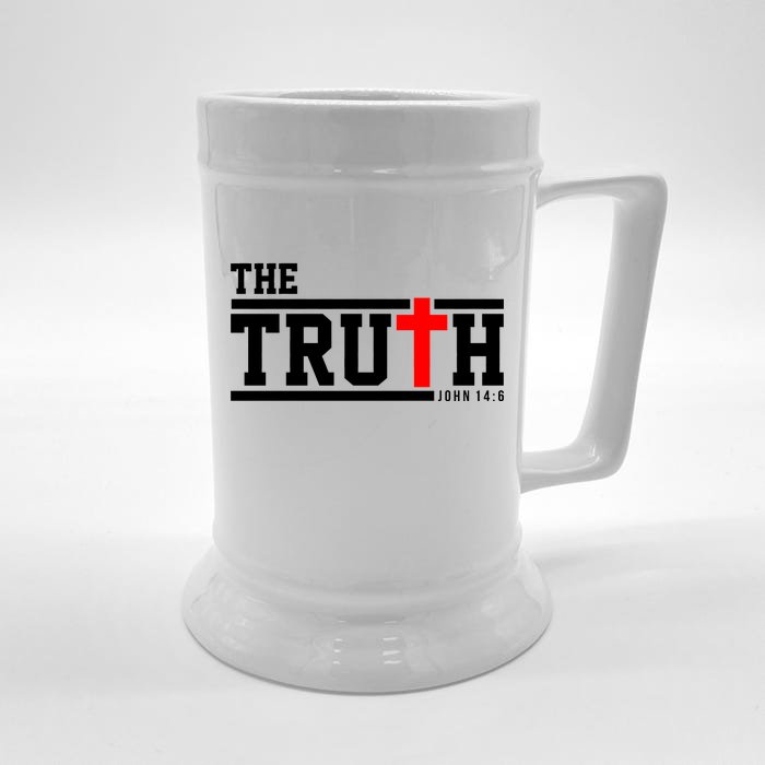 The Truth John 14:6 Jesus Christ Front & Back Beer Stein