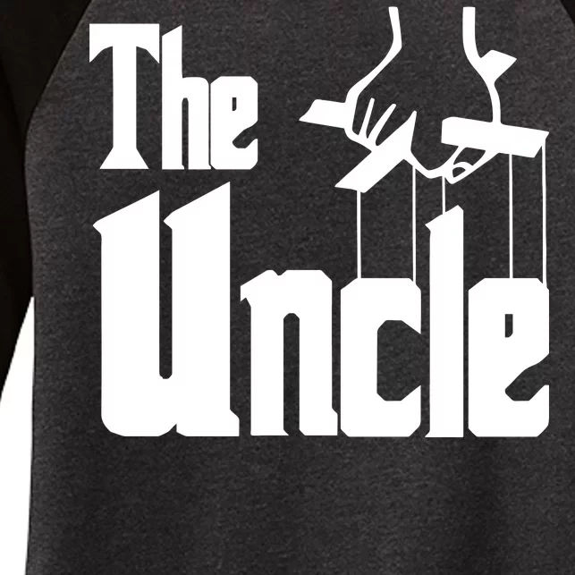 The Uncle Logo Women's Tri-Blend 3/4-Sleeve Raglan Shirt