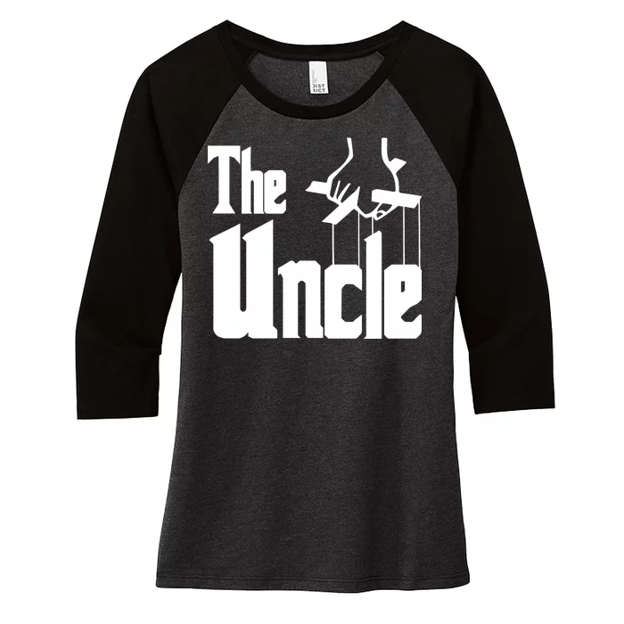 The Uncle Logo Women's Tri-Blend 3/4-Sleeve Raglan Shirt