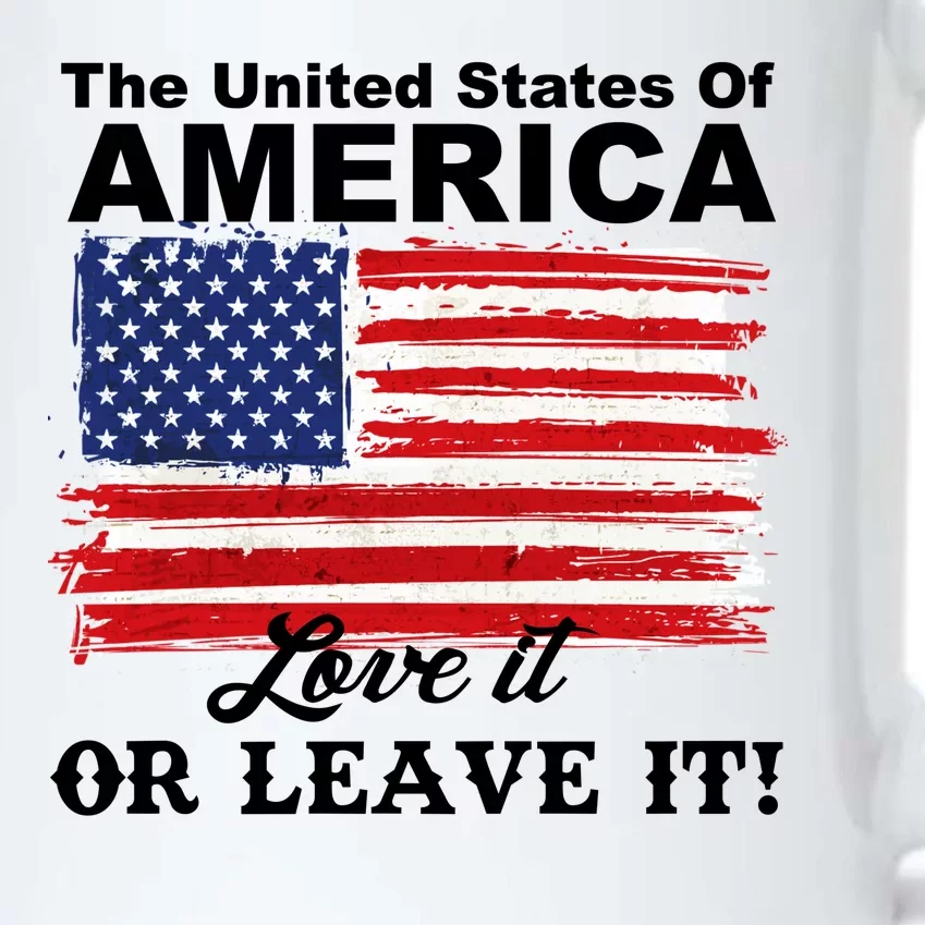 The United States Of America Love It Or Leave It! Black Color Changing Mug