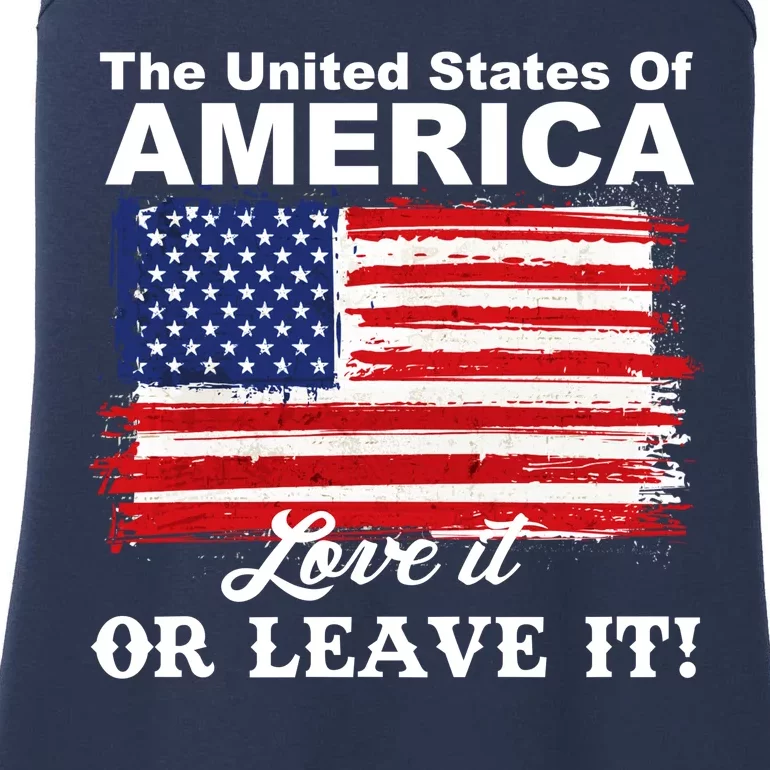 The United States Of America Love It Or Leave It! Ladies Essential Tank