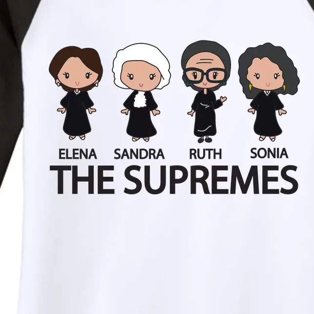 The US Supreme Court RBG Women's Tri-Blend 3/4-Sleeve Raglan Shirt