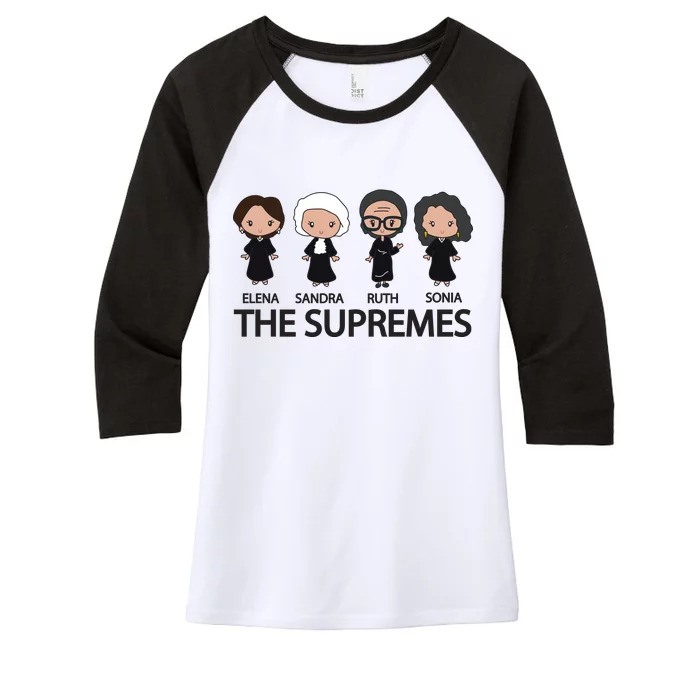 The US Supreme Court RBG Women's Tri-Blend 3/4-Sleeve Raglan Shirt