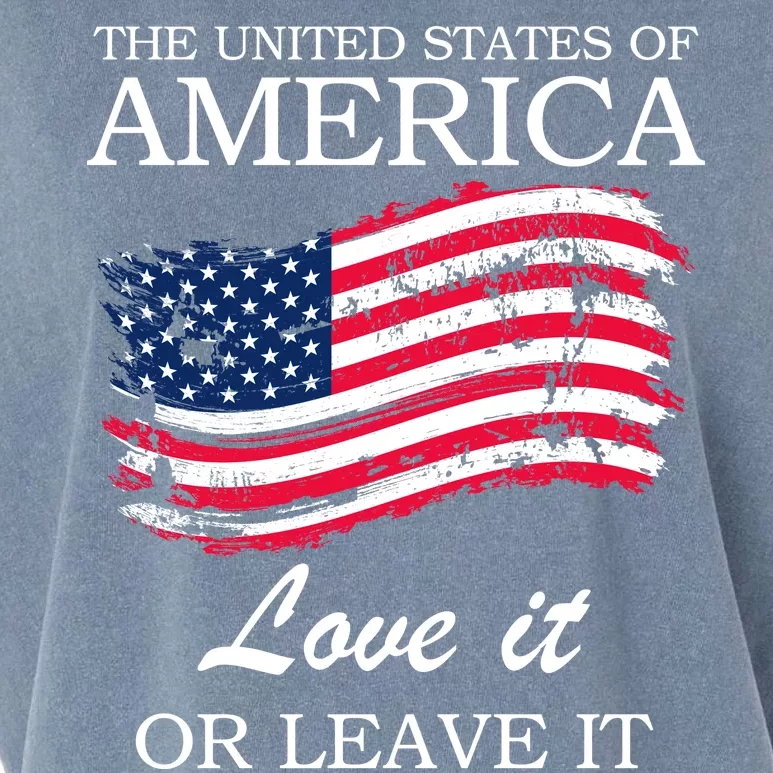 The USA Love It Or Leave It Garment-Dyed Women's Muscle Tee