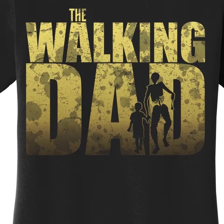 The Walking Dad Gold Logo Women's T-Shirt