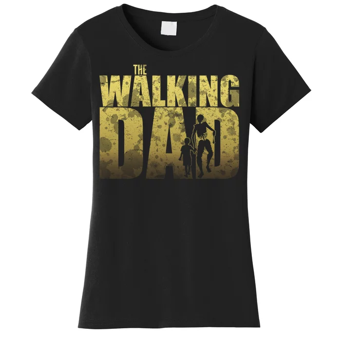 The Walking Dad Gold Logo Women's T-Shirt