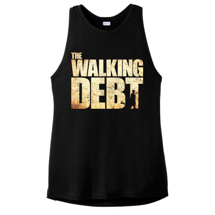 The Walking Debt Ladies Tri-Blend Wicking Tank