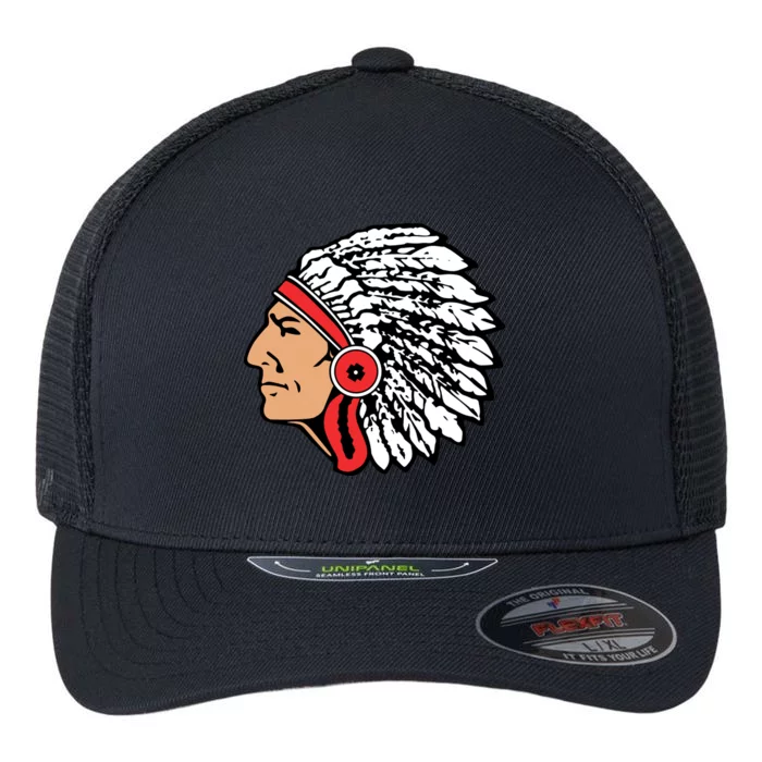 The Warrior Chiefs Native American Indian Flexfit Unipanel Trucker Cap