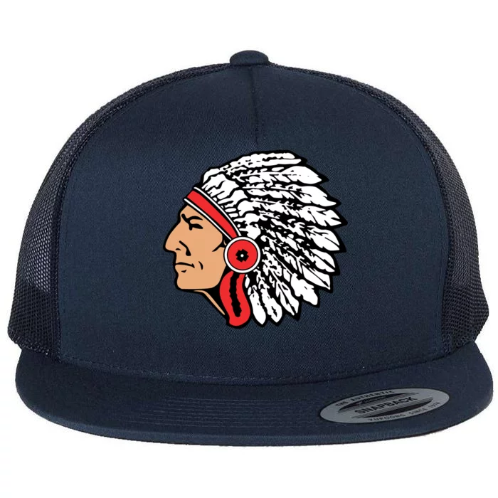 The Warrior Chiefs Native American Indian Flat Bill Trucker Hat