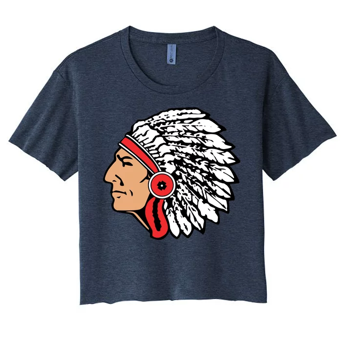 The Warrior Chiefs Native American Indian Women's Crop Top Tee