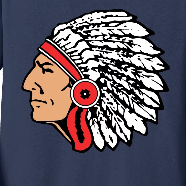 The Warrior Chiefs Native American Indian Kids Long Sleeve Shirt