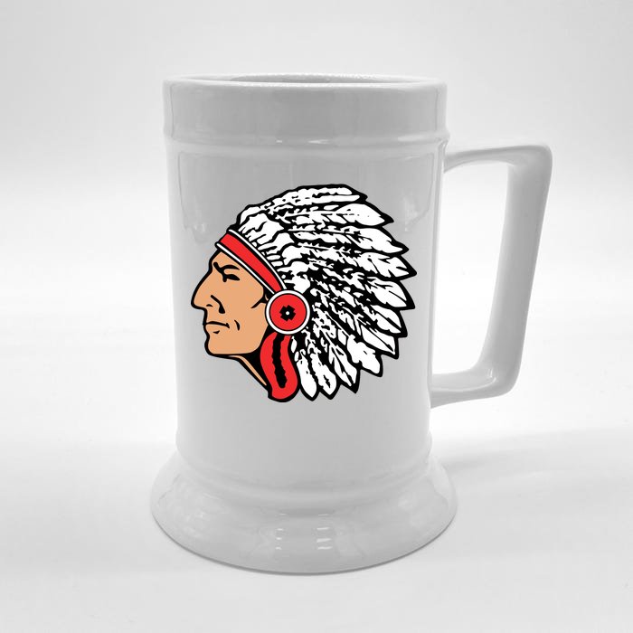 The Warrior Chiefs Native American Indian Front & Back Beer Stein