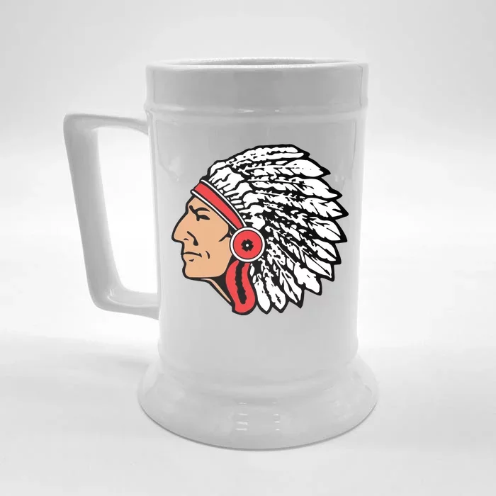 The Warrior Chiefs Native American Indian Front & Back Beer Stein