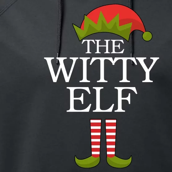 The Witty Elf Matching Christmas Performance Fleece Hoodie