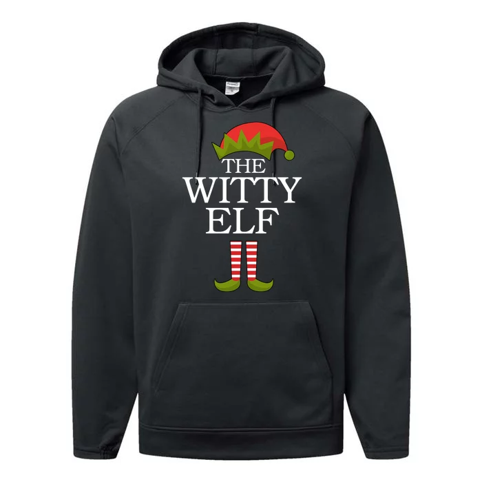 The Witty Elf Matching Christmas Performance Fleece Hoodie