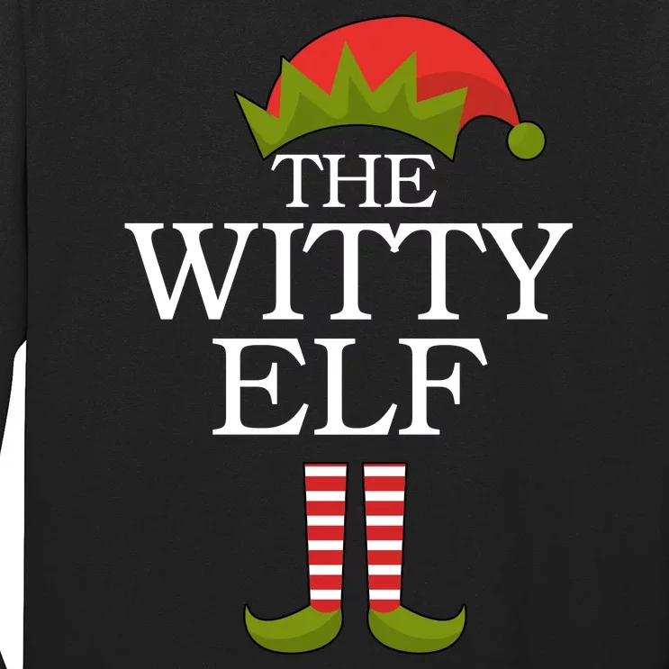 The Witty Elf Matching Christmas Long Sleeve Shirt