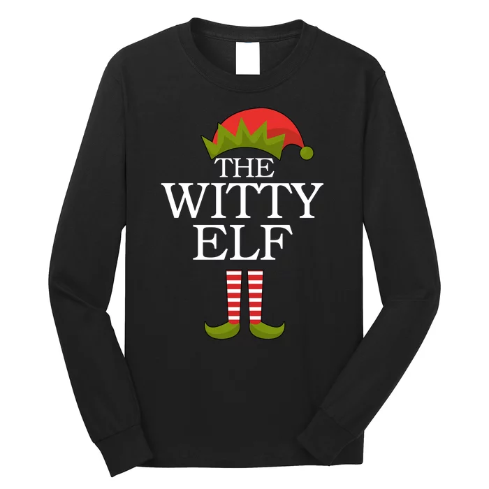 The Witty Elf Matching Christmas Long Sleeve Shirt