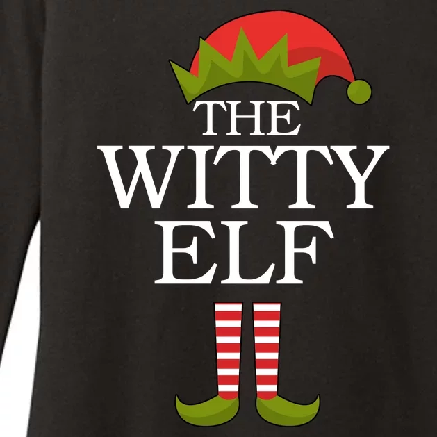 The Witty Elf Matching Christmas Womens CVC Long Sleeve Shirt