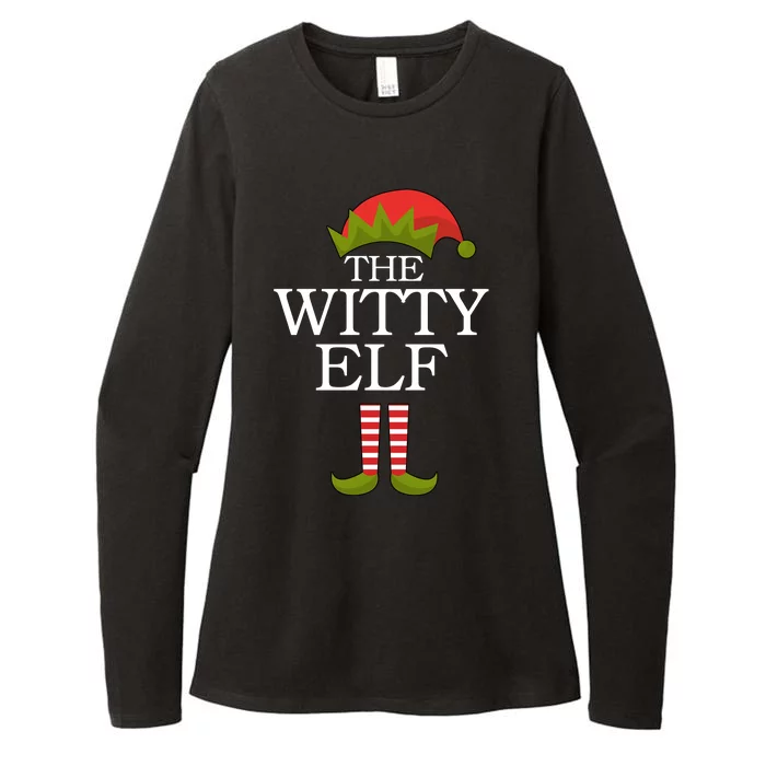 The Witty Elf Matching Christmas Womens CVC Long Sleeve Shirt