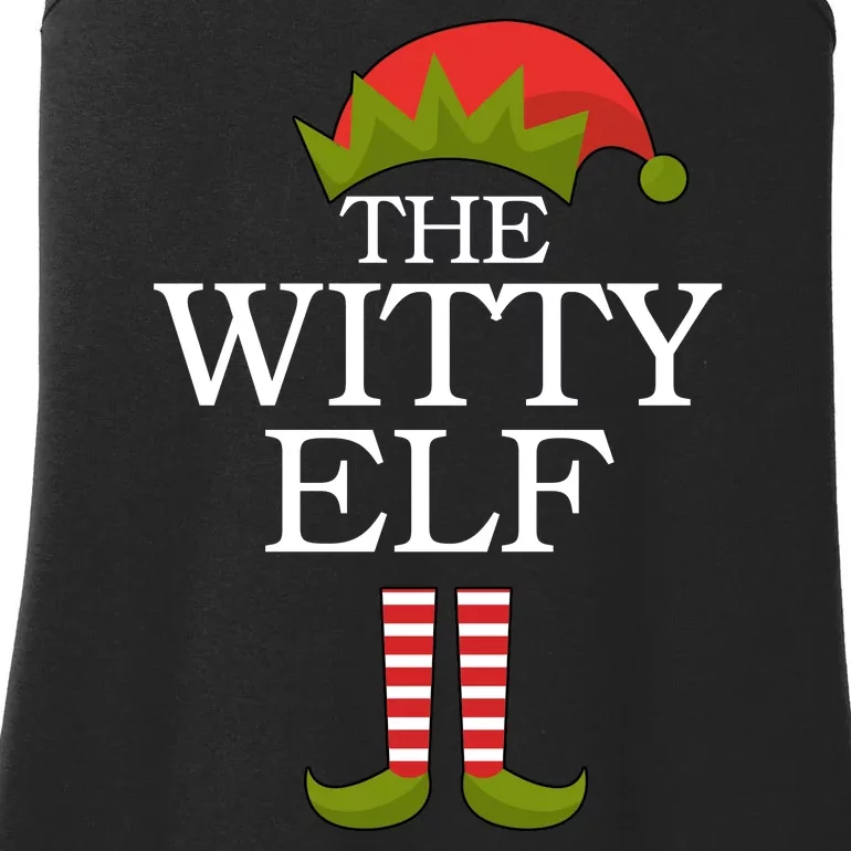 The Witty Elf Matching Christmas Ladies Essential Tank