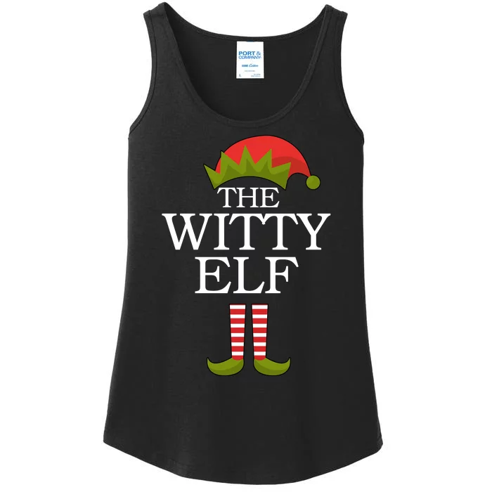 The Witty Elf Matching Christmas Ladies Essential Tank