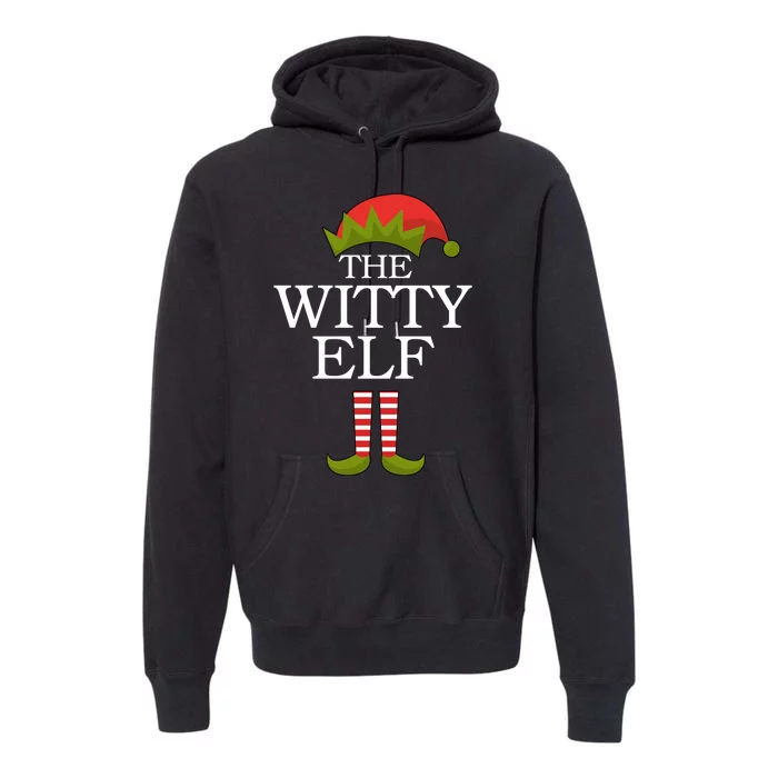 The Witty Elf Matching Christmas Premium Hoodie